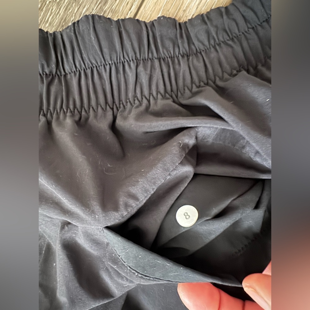 Black lululemon running shorts Size 8 - Picture 4 of 4